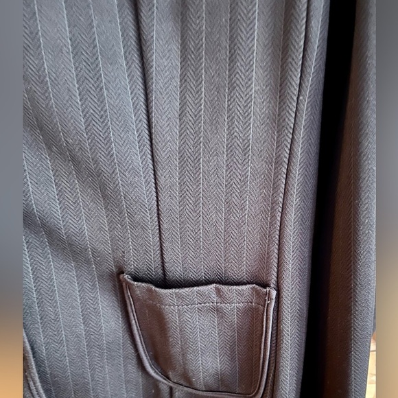 Emma James Black Blazer w Classic Collar Buttons Pockets Professional Emo Goth M - Picture 10 of 15